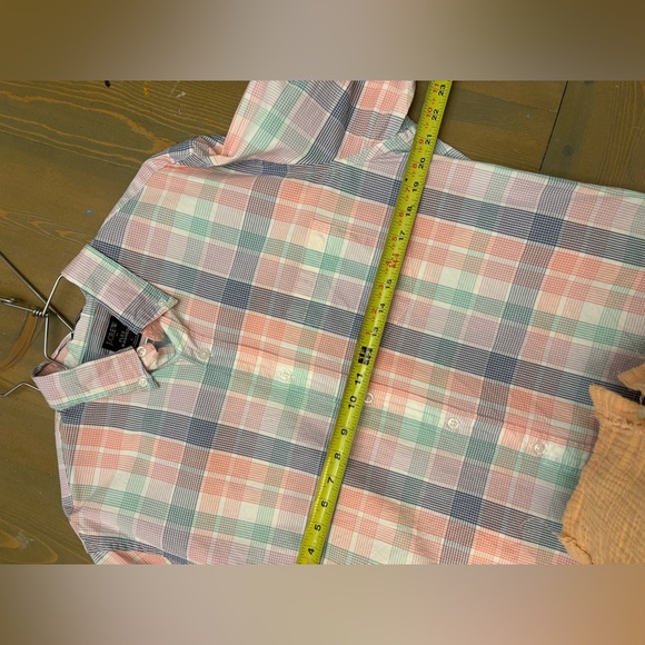 J. Crew Men's Pastel Plaid Button Down Shirt Size Large - Picture 6 of 6